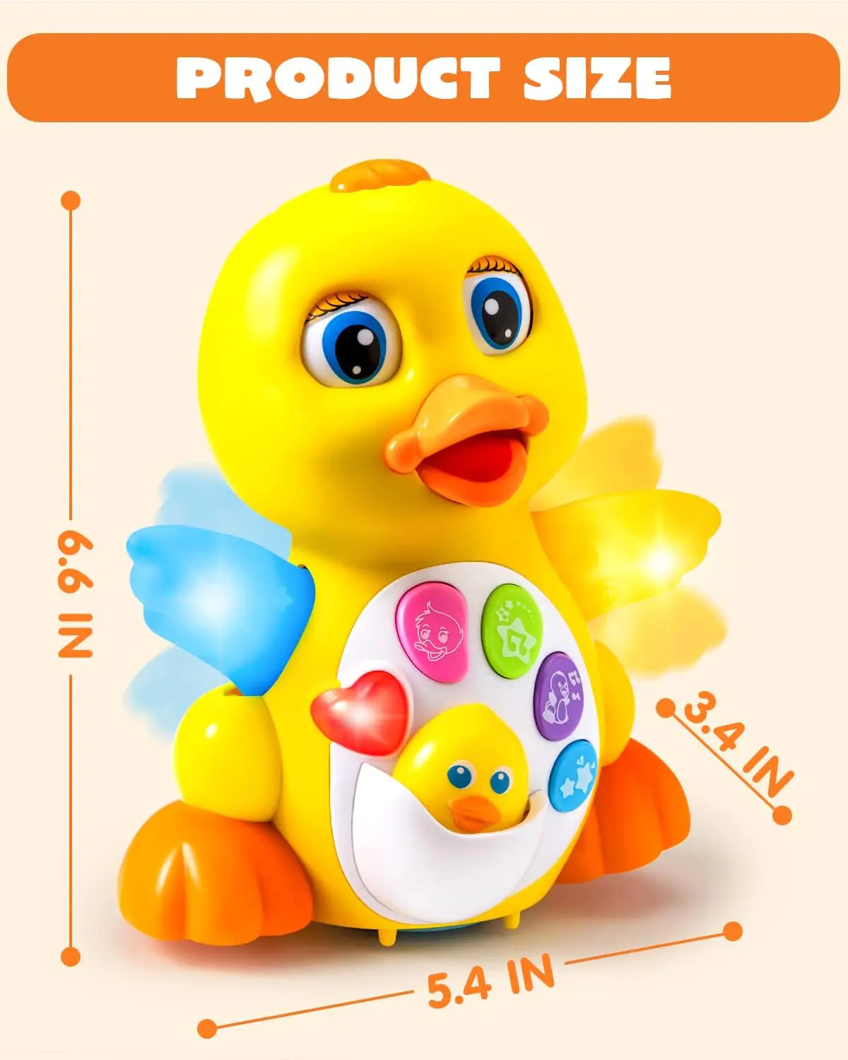 The KiddyGoods™ Baby Musical Duck Toy