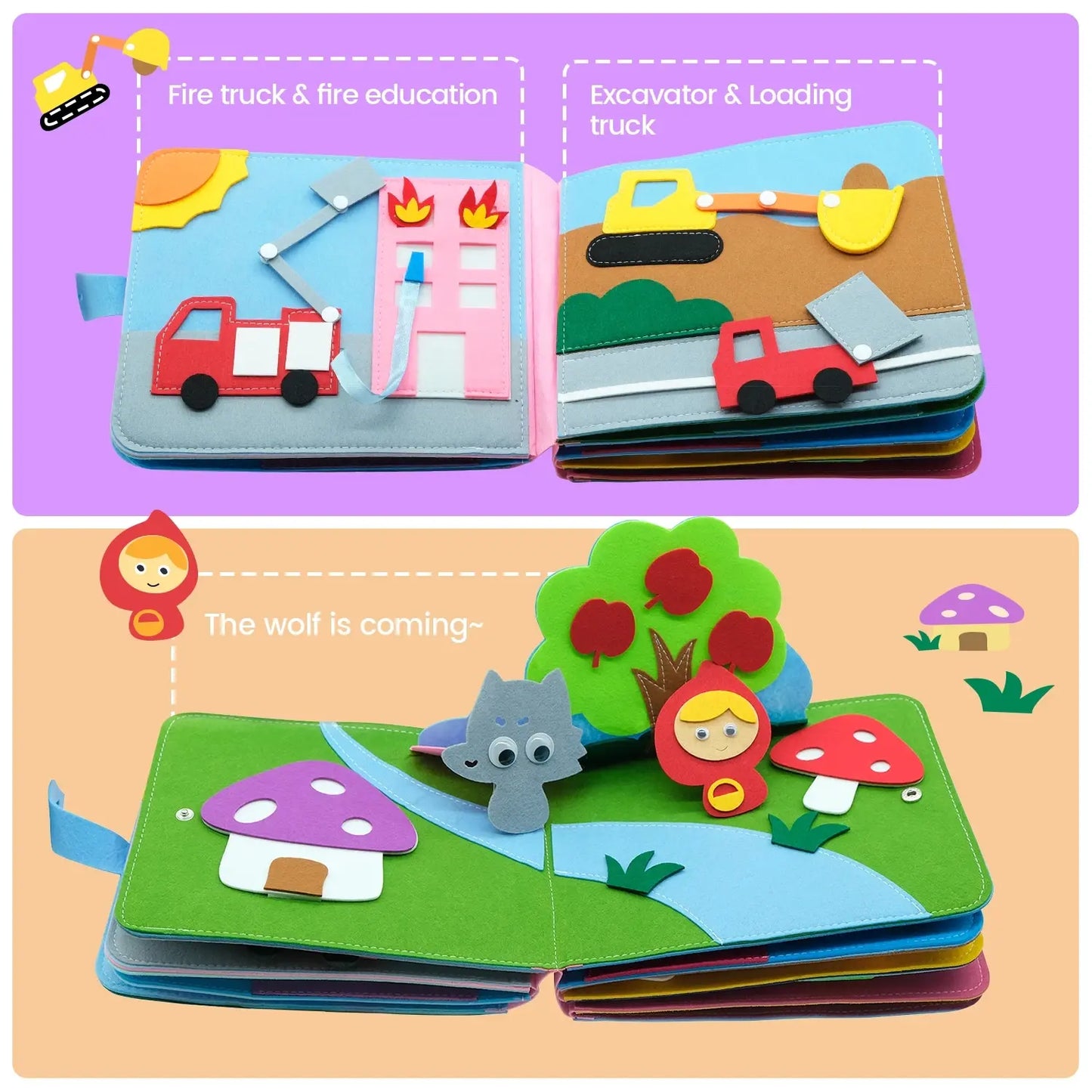 The KiddyGoods™ 3D Baby Story Cloth Book