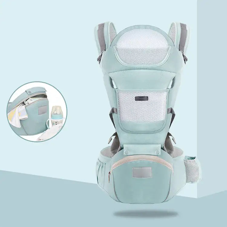 The KiddyGoods™ All-Season Baby Carrier & Waist Stool