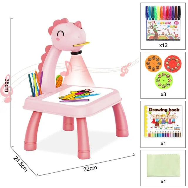 The KiddyGoods™ Children Led Projector Desk