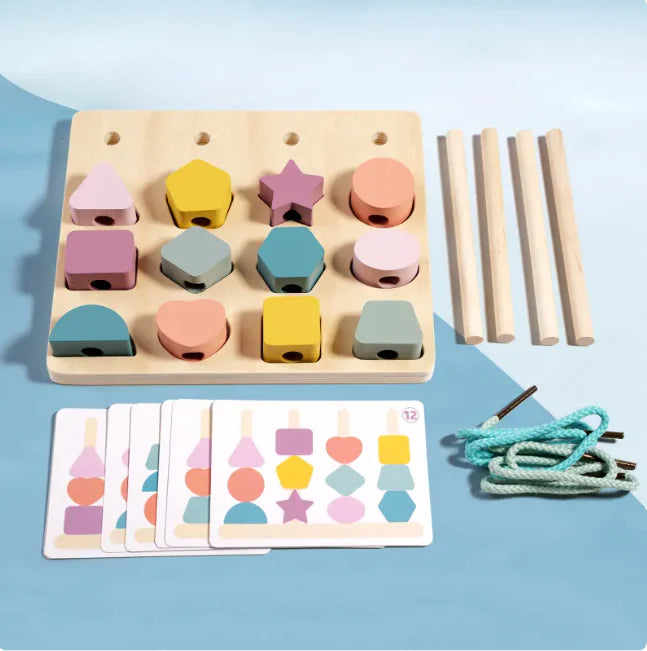 The KiddyGoods™ Shape Stacking Matching Board