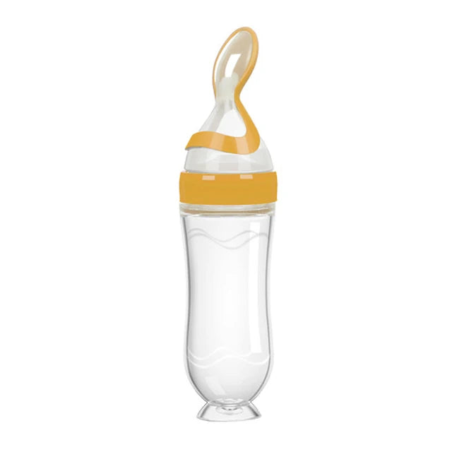 The KiddyGoods™ Squeezing Feeding Silicone Bottle