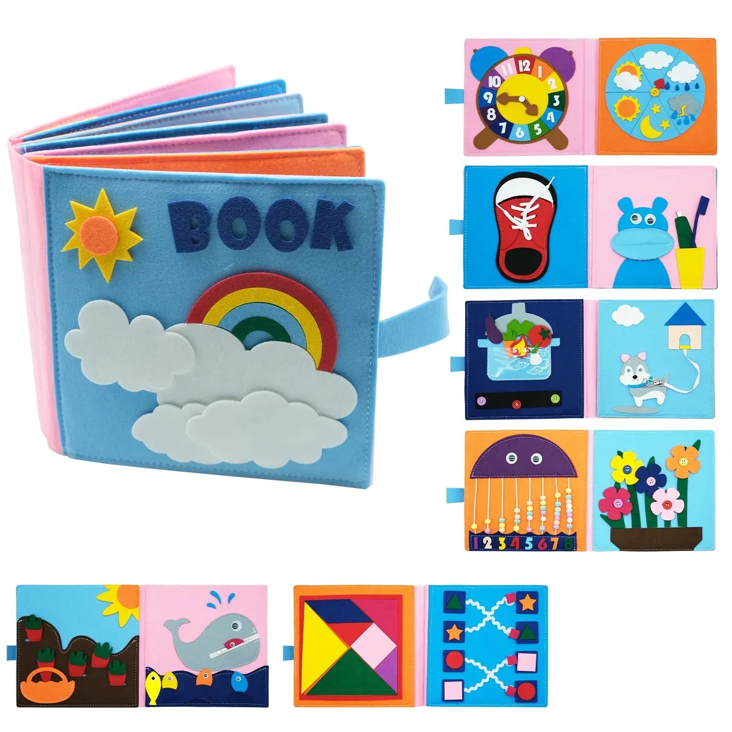 The KiddyGoods™ 3D Baby Story Cloth Book
