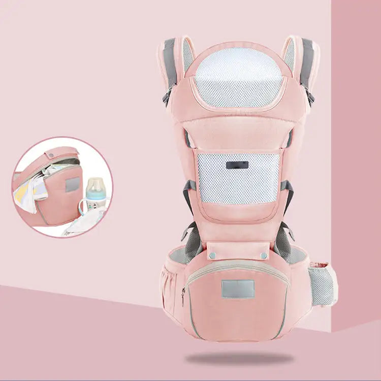 The KiddyGoods™ All-Season Baby Carrier & Waist Stool