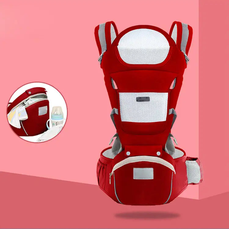 The KiddyGoods™ All-Season Baby Carrier & Waist Stool