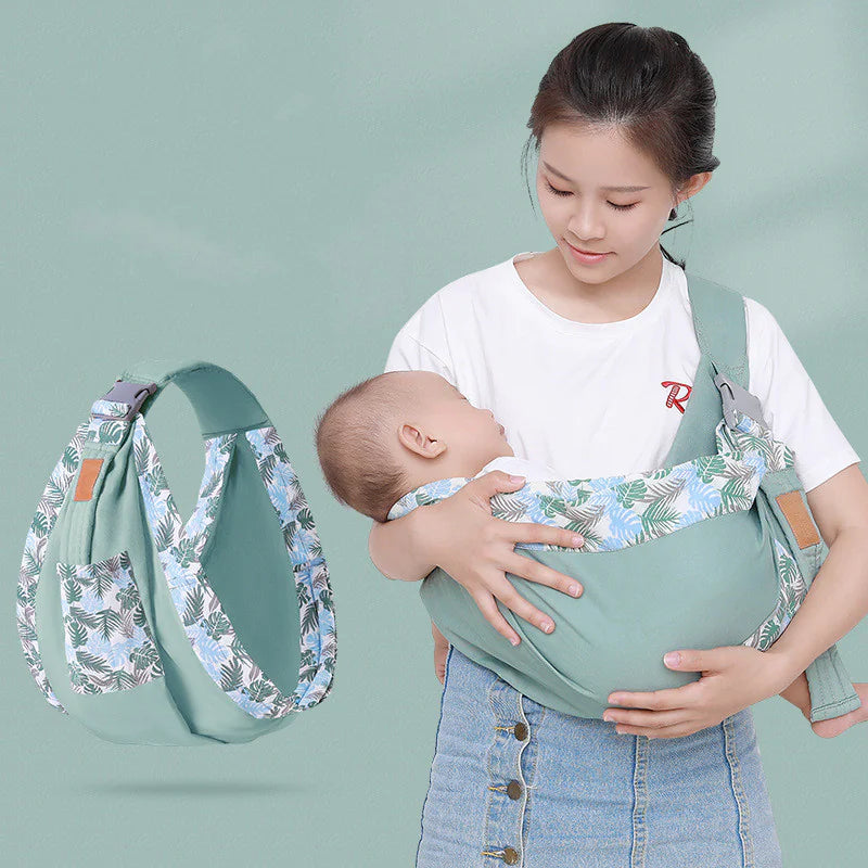 The KiddyGoods™ Horizontal Baby Carrier with Waist Stool