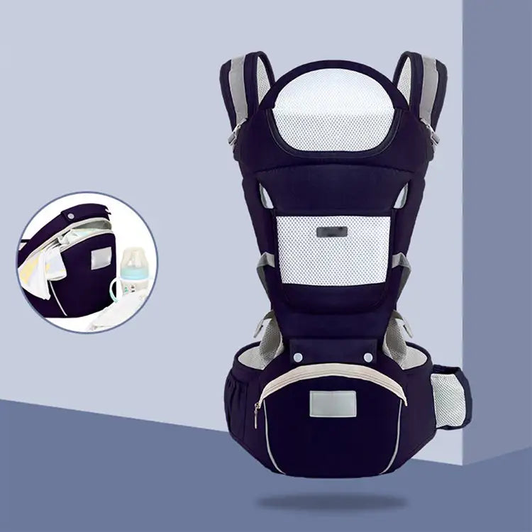 The KiddyGoods™ All-Season Baby Carrier & Waist Stool