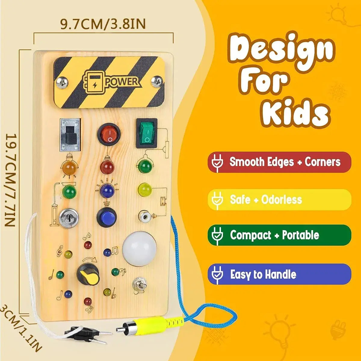 The KiddyGoods™ Busy Board Sensory Toy