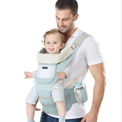 The KiddyGoods™ All-Season Baby Carrier & Waist Stool