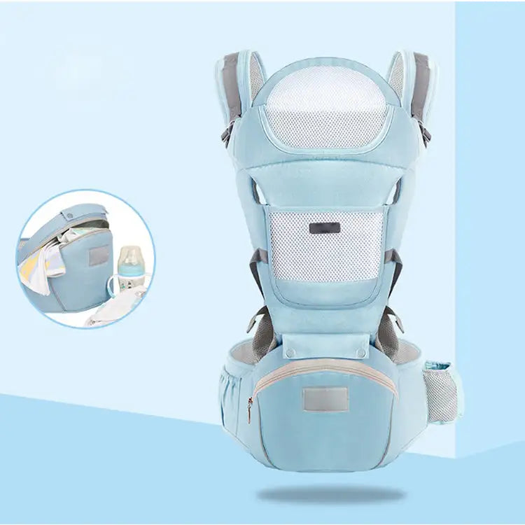 The KiddyGoods™ All-Season Baby Carrier & Waist Stool