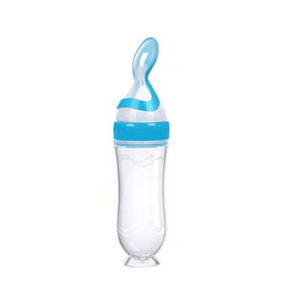 The KiddyGoods™ Squeezing Feeding Silicone Bottle