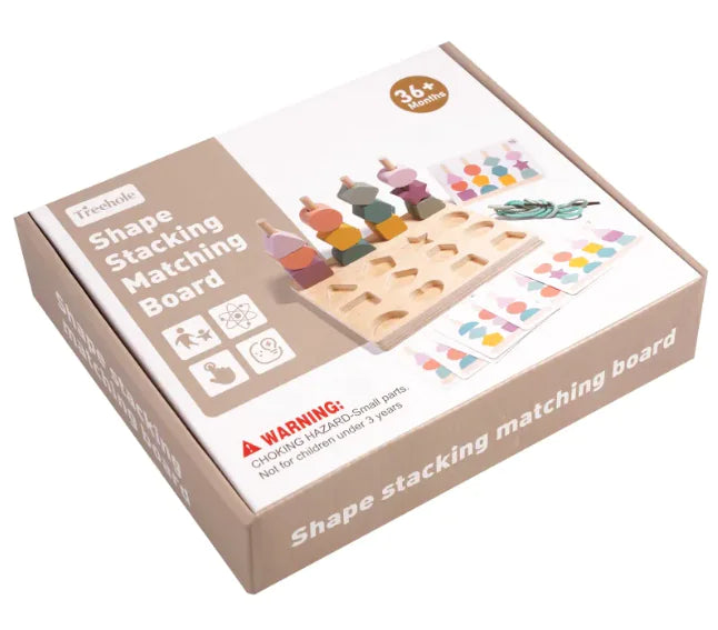 The KiddyGoods™ Shape Stacking Matching Board